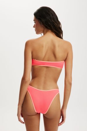 Ring Front Bandeau Bikini Top