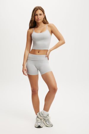 Ultra Soft Roll Over Shortie Short