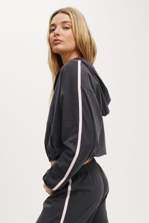 Departure Lounge Crop Hoodie