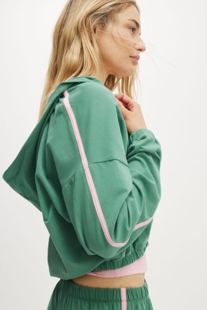 Departure Lounge Crop Hoodie