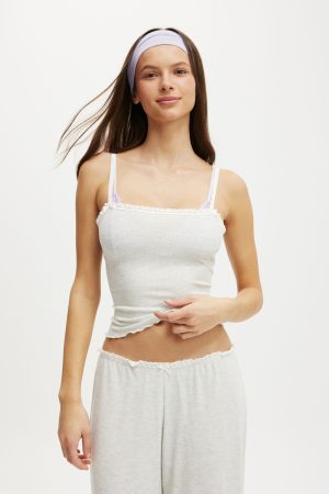Waffle Baby Lock Square Neck Cami
