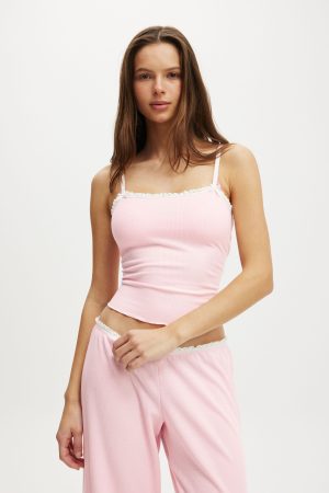 Waffle Baby Lock Square Neck Cami