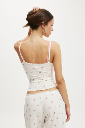 Waffle Baby Lock Square Neck Cami