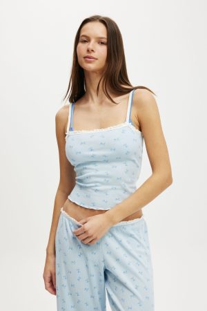 Waffle Baby Lock Square Neck Cami