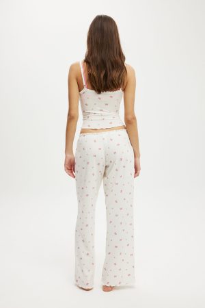 Waffle Wide Leg Pant