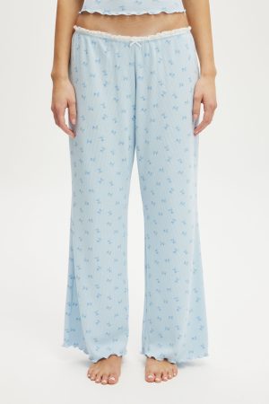 Waffle Wide Leg Pant