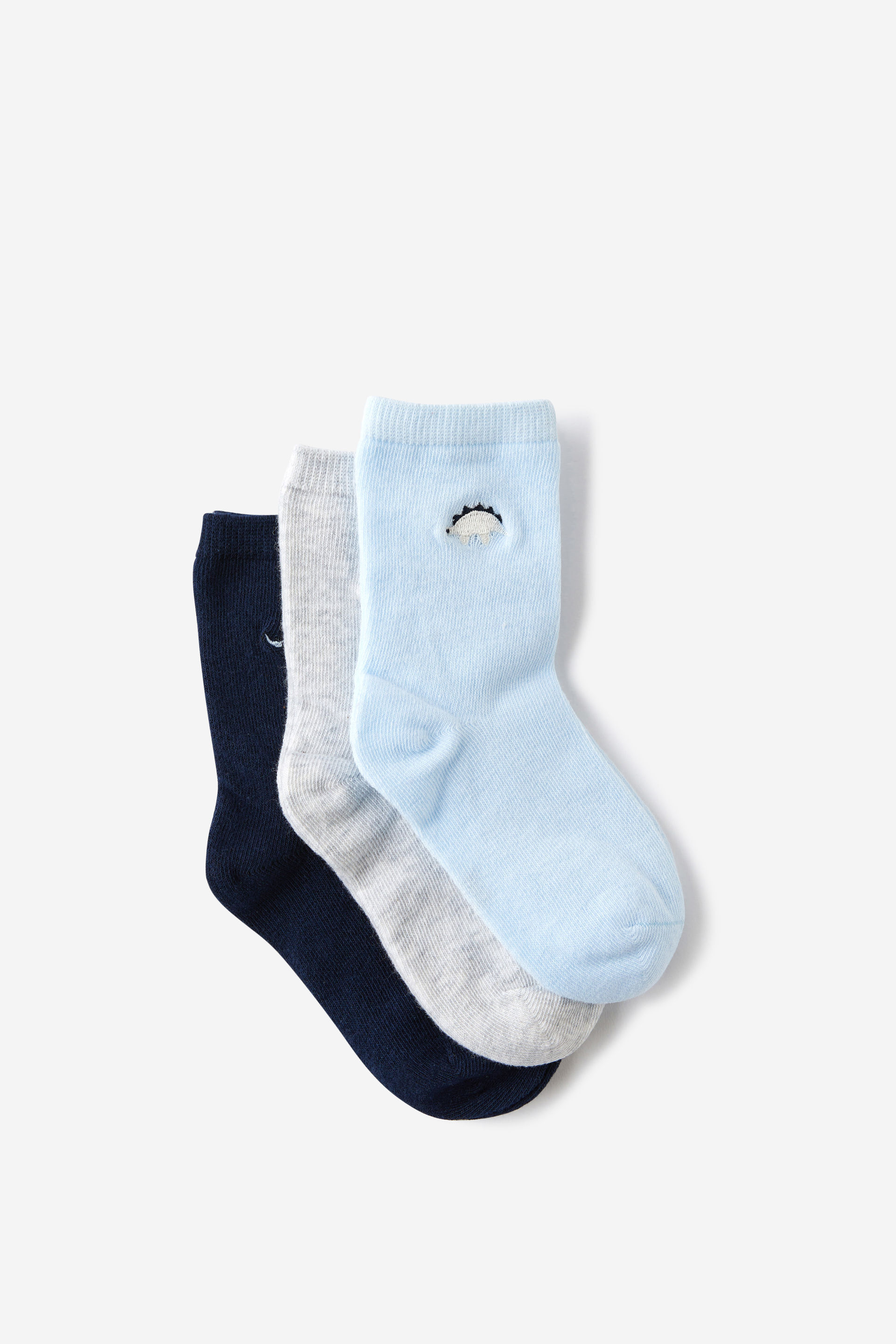 Kids 3Pk Crew Socks