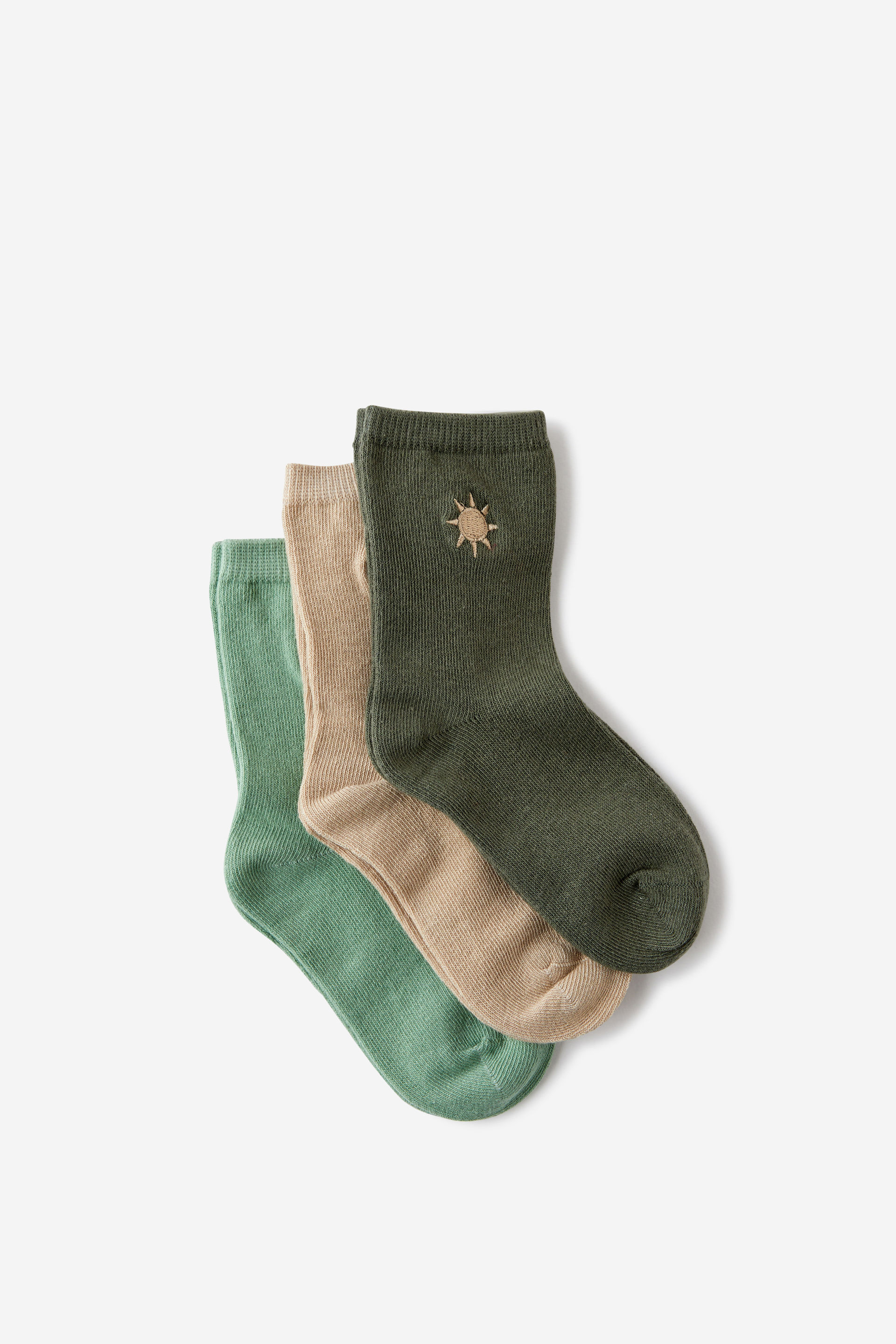 Kids 3Pk Crew Socks