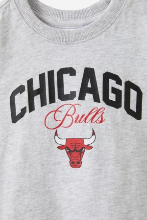 NBA Chicago Bulls Short Sleeve Graphic Print Tee