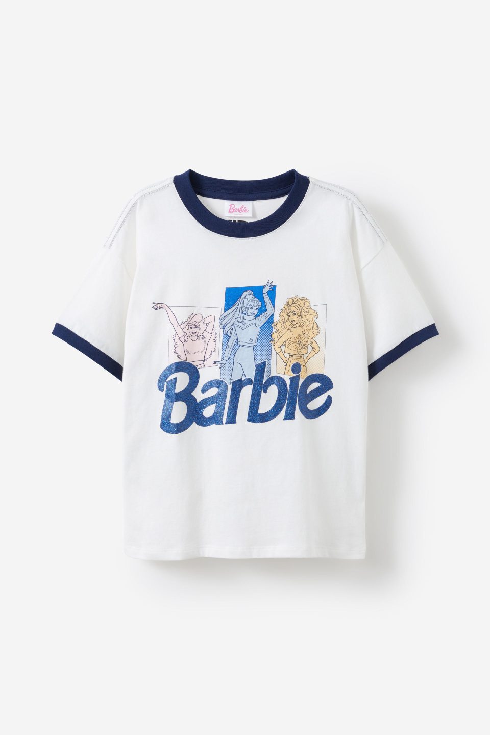 Barbie Drop Shoulder Short Sleeve Tee