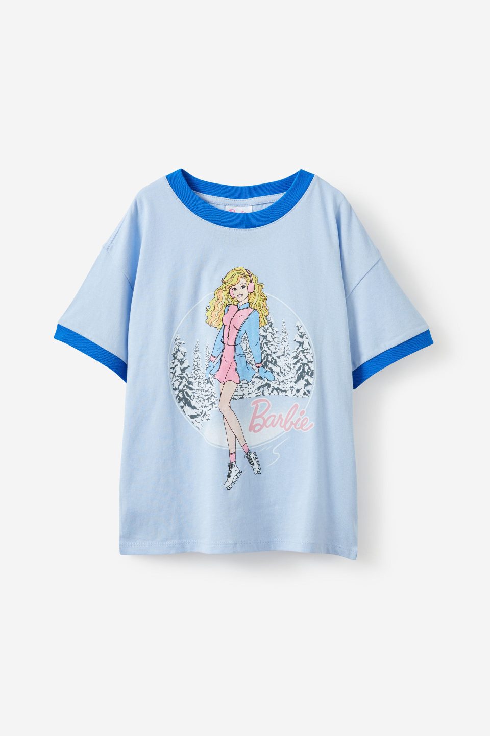 Barbie Drop Shoulder Short Sleeve Tee