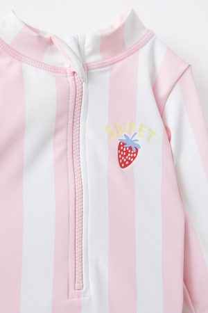 Lucy Long Sleeve Ruffle Back Swimsuit