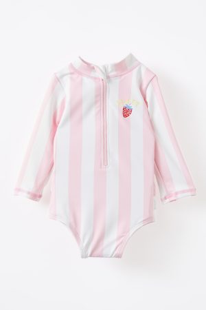 Lucy Long Sleeve Ruffle Back Swimsuit