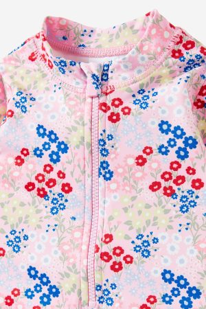 Lucy Long Sleeve Ruffle Back Swimsuit