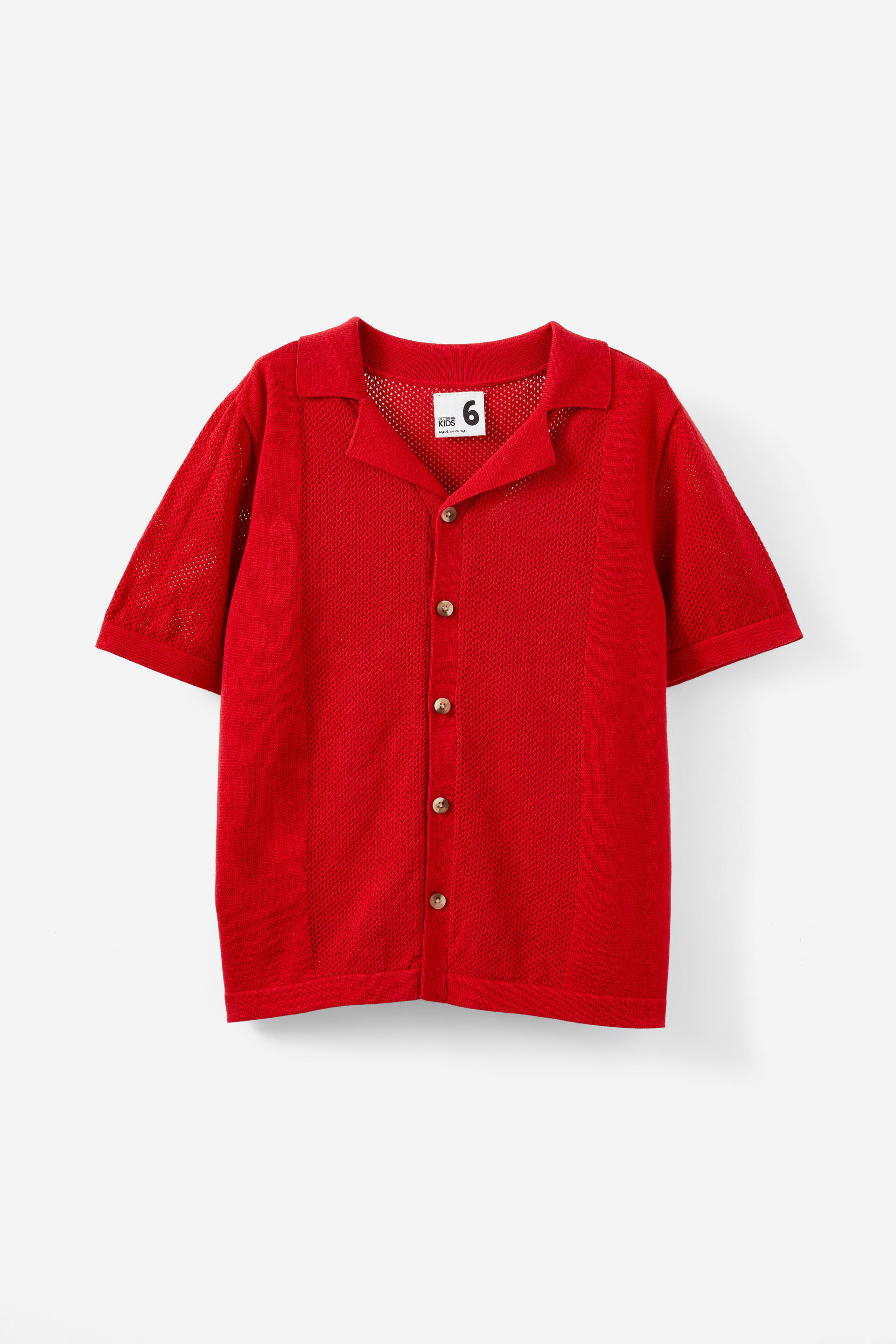 Knitted Short Sleeve Shirt