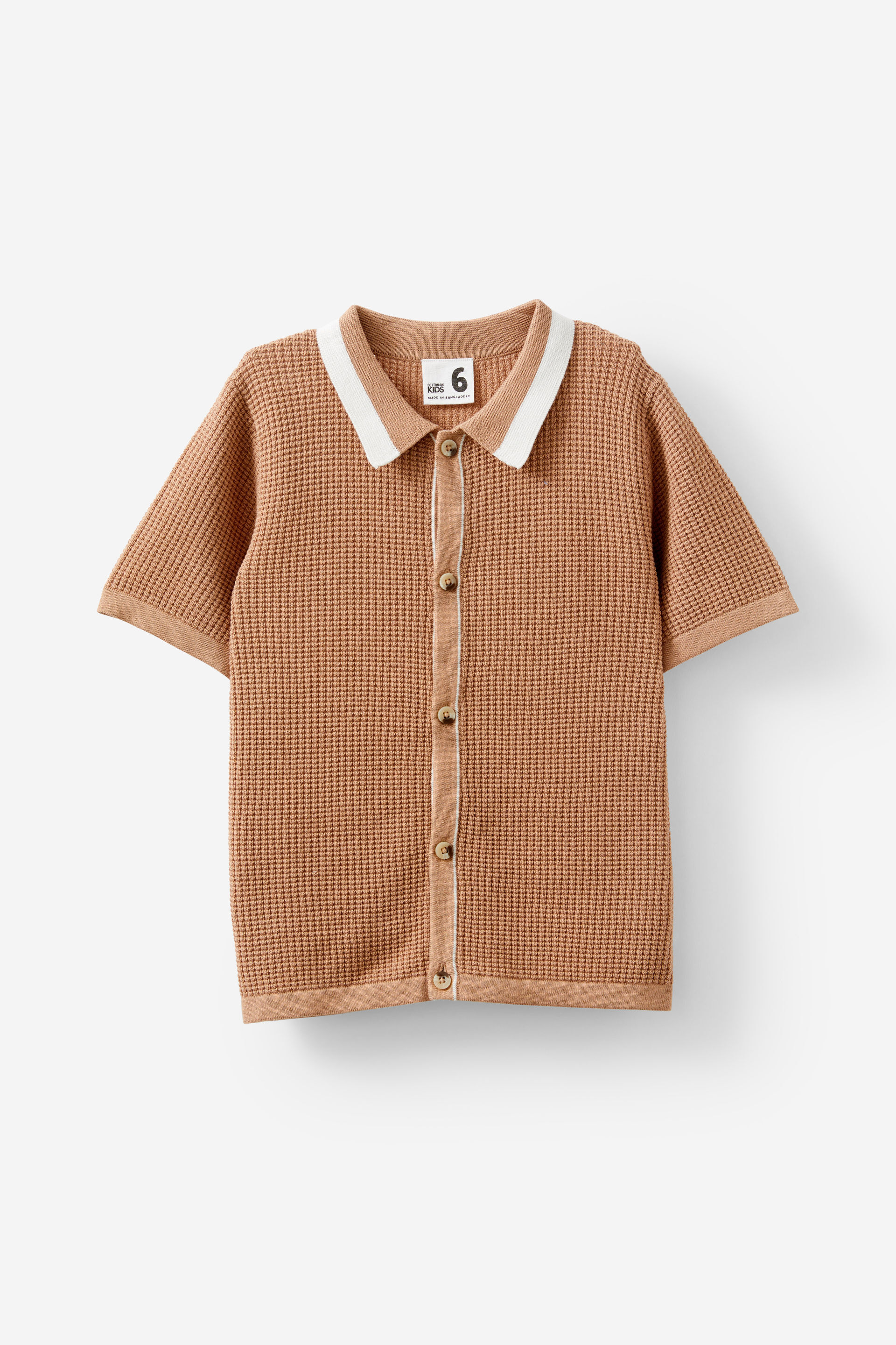 Knitted Short Sleeve Shirt