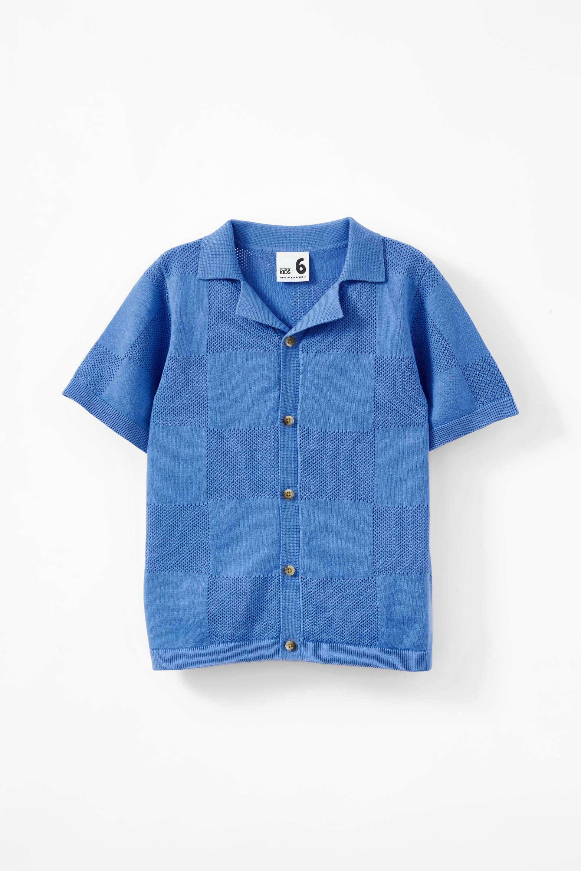 Knitted Short Sleeve Shirt