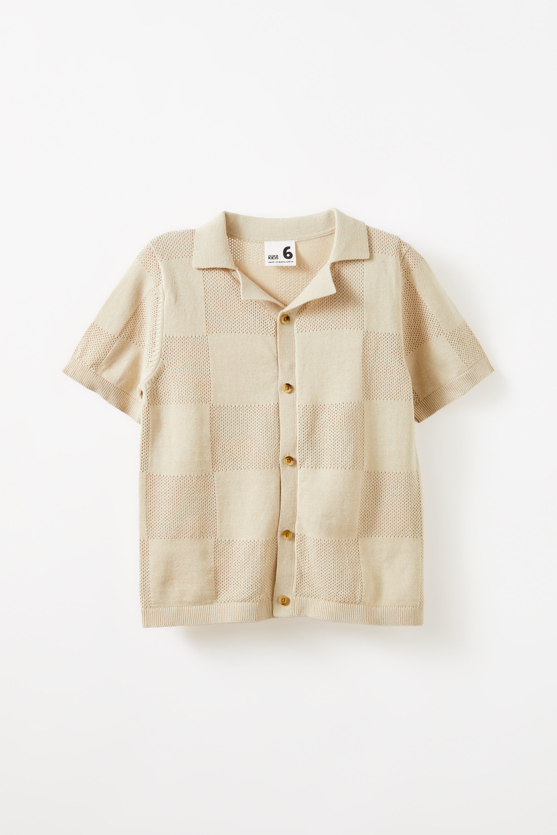 Knitted Short Sleeve Shirt