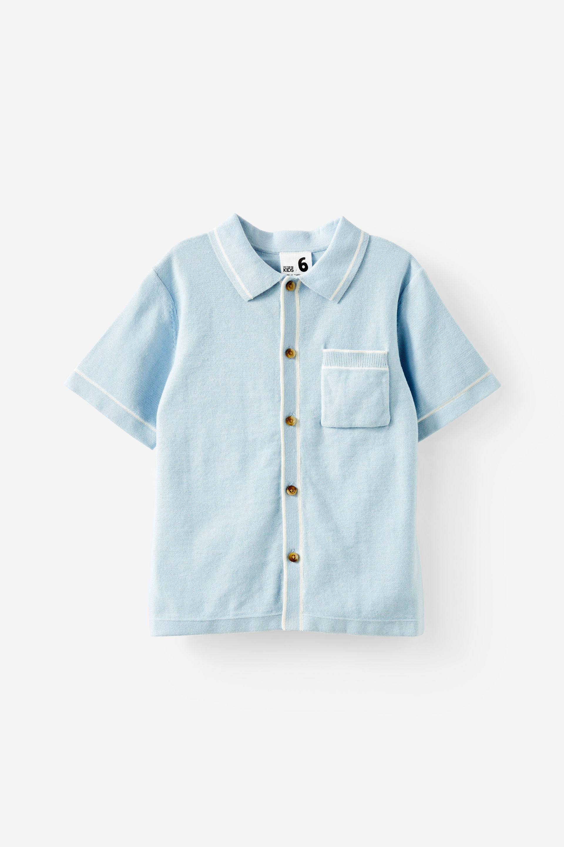 Knitted Short Sleeve Shirt