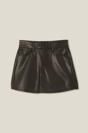 Nelly Vegan Leather Skirt