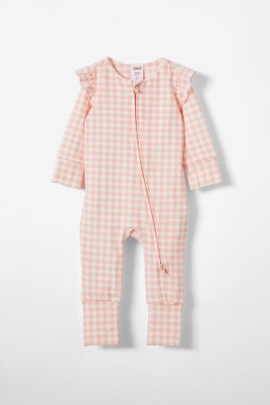 The Billie Long Sleeve Zip Romper