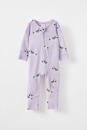 The Billie Long Sleeve Zip Romper