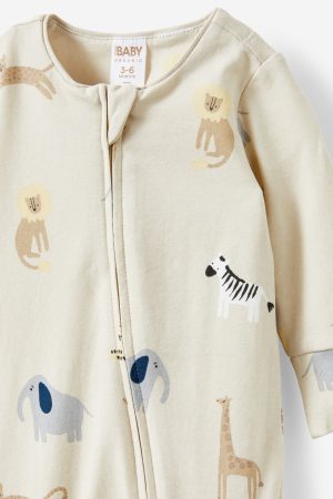 The Billie Long Sleeve Zip Romper