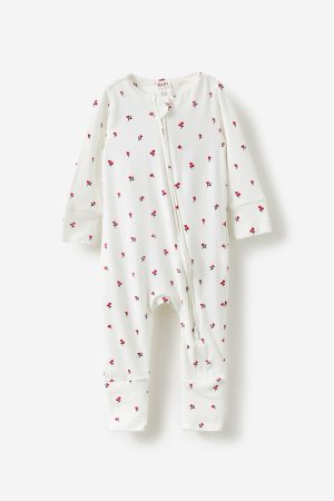 The Billie Long Sleeve Zip Romper