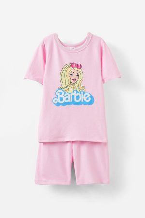 Barbie Super Soft Short Sleeve Pajama Set