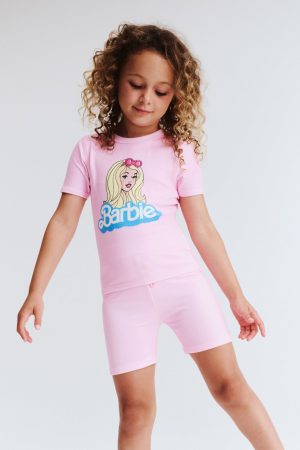 Barbie Super Soft Short Sleeve Pajama Set