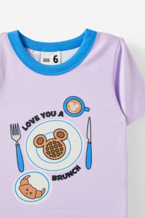 Barbie Super Soft Short Sleeve Pajama Set