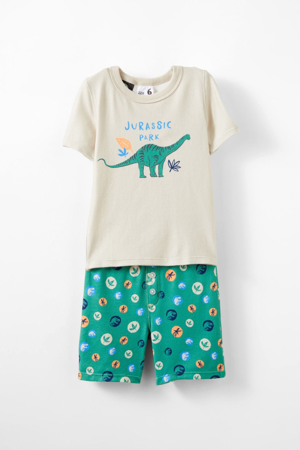 Jurassic Park Super Soft Short Sleeve Pajama Set