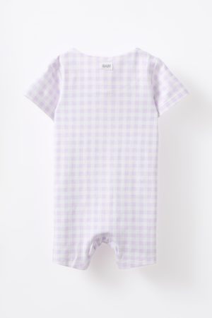 The Billie Short Sleeve Zip Romper