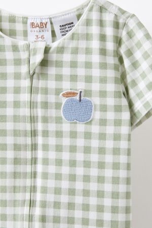 The Billie Short Sleeve Zip Romper