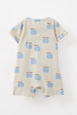 The Billie Short Sleeve Zip Romper