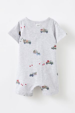 The Billie Short Sleeve Zip Romper