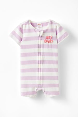 The Billie Short Sleeve Zip Romper