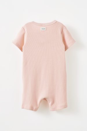 The Billie Short Sleeve Zip Romper