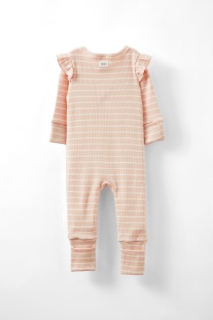 The Billie Long Sleeve Rib Romper