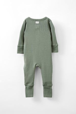 The Billie Long Sleeve Rib Romper