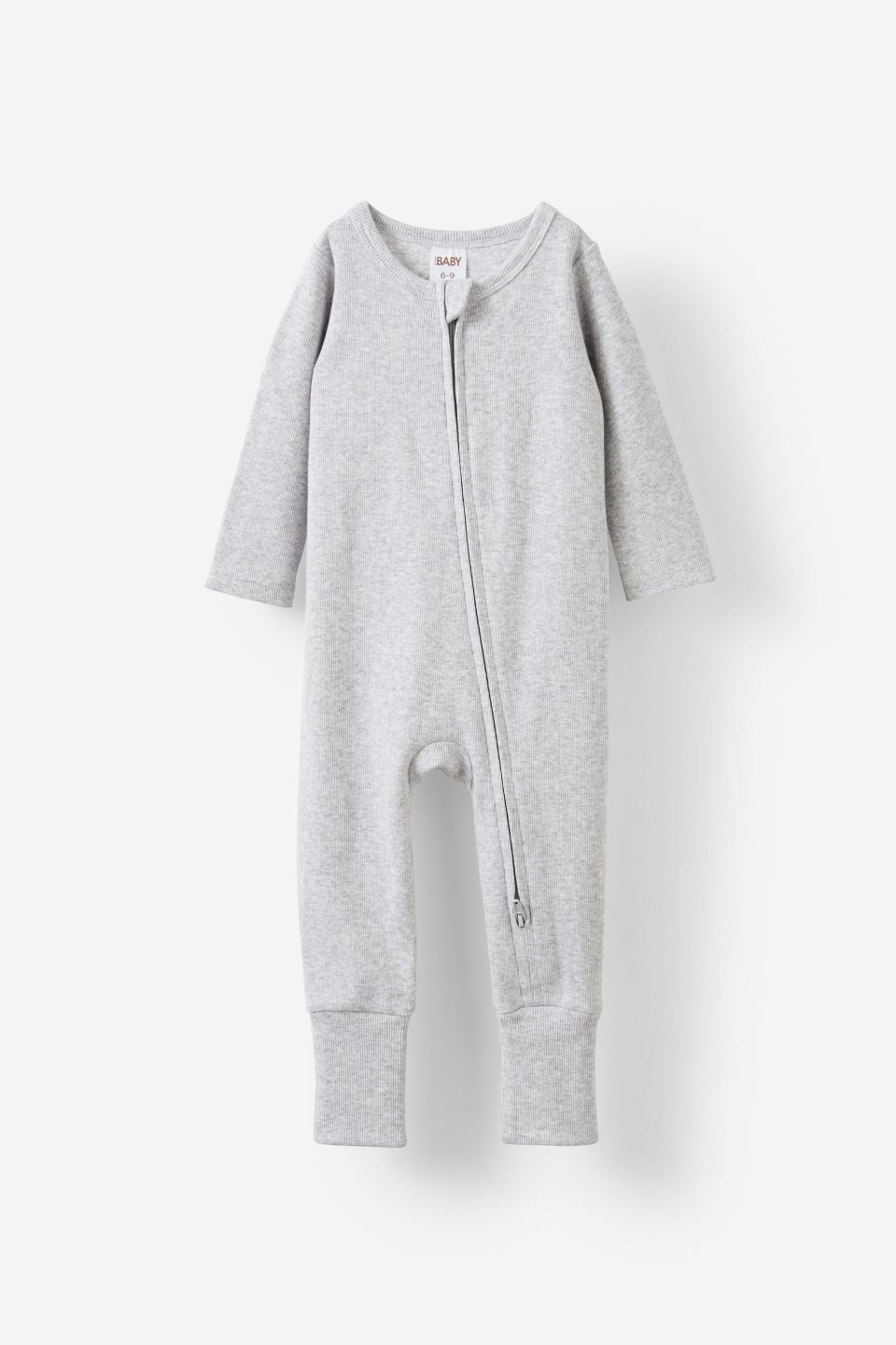 The Billie Long Sleeve Rib Romper