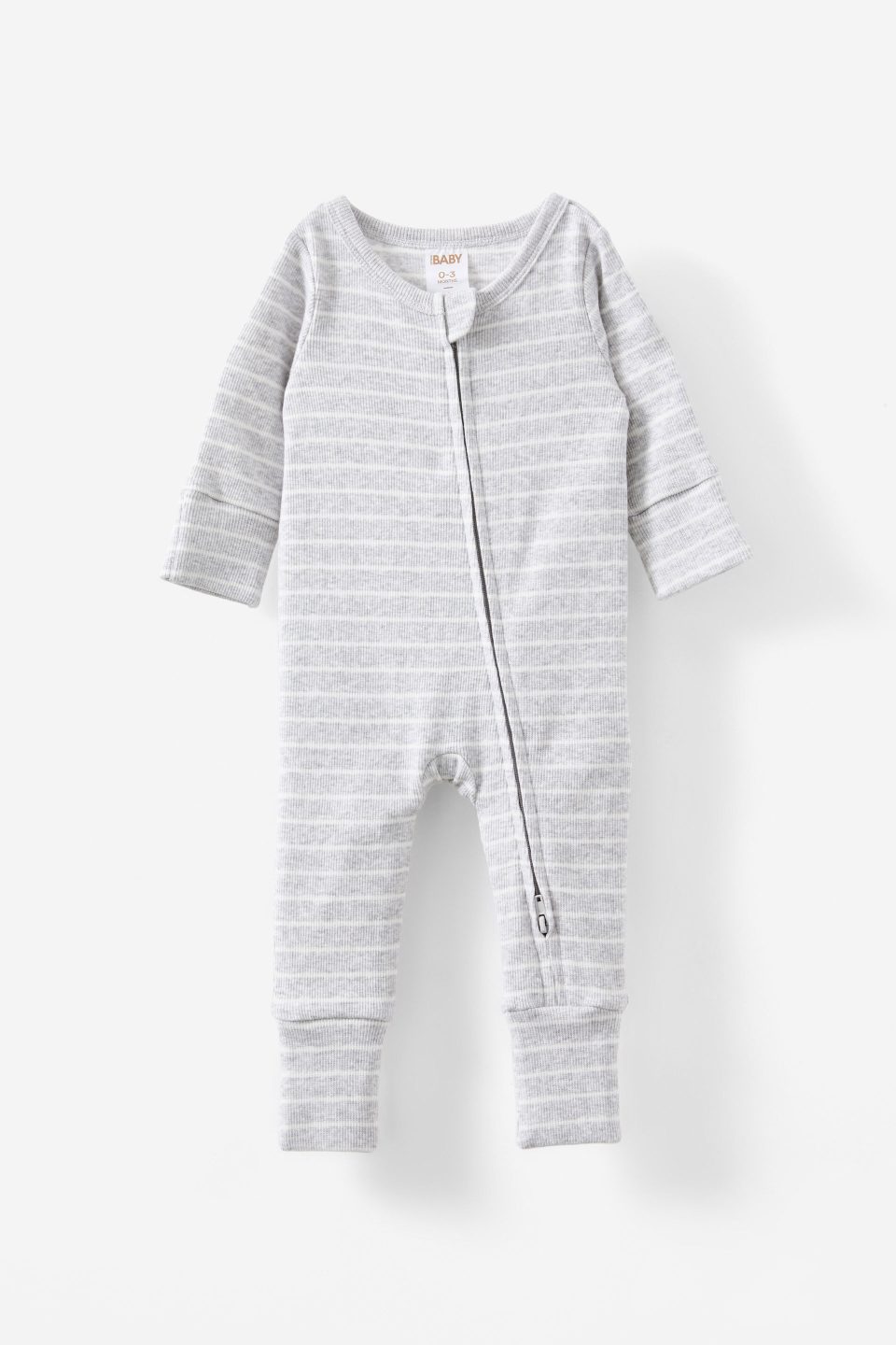 The Billie Long Sleeve Rib Romper