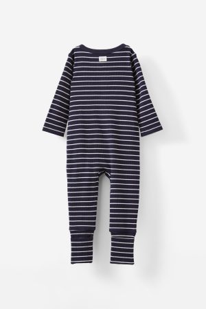 The Billie Long Sleeve Rib Romper