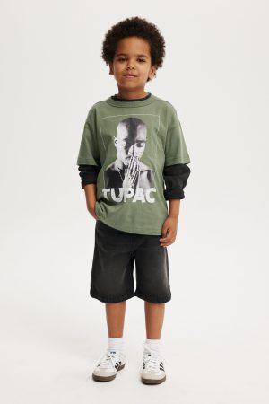 LA Lakers Drop Shoulder Short Sleeve Tee