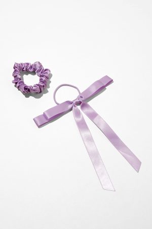 Bailee Bow Scrunchie Set