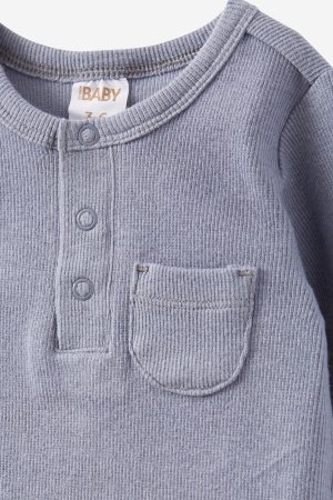 The Long Sleeve Rib Pocket Bubbysuit