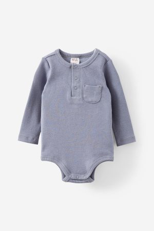 The Long Sleeve Rib Pocket Bubbysuit