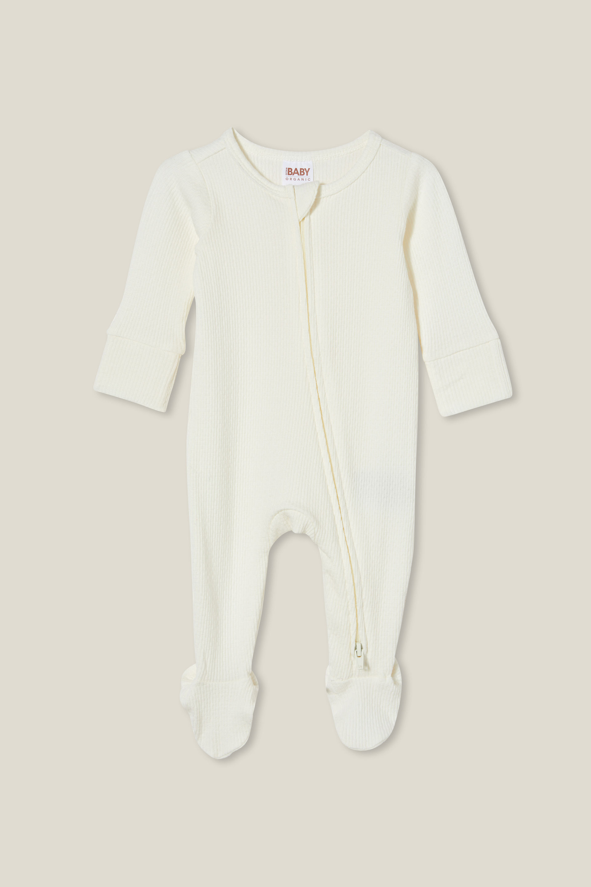 Organic Pointelle Zip All In One Romper