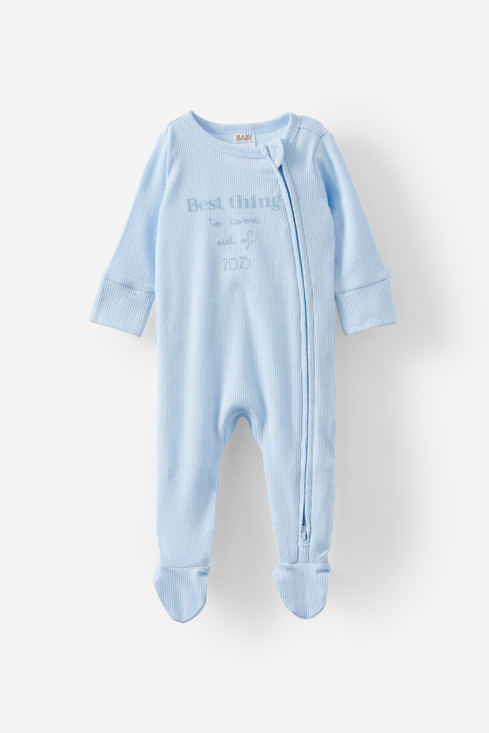 Organic Pointelle Zip All In One Romper