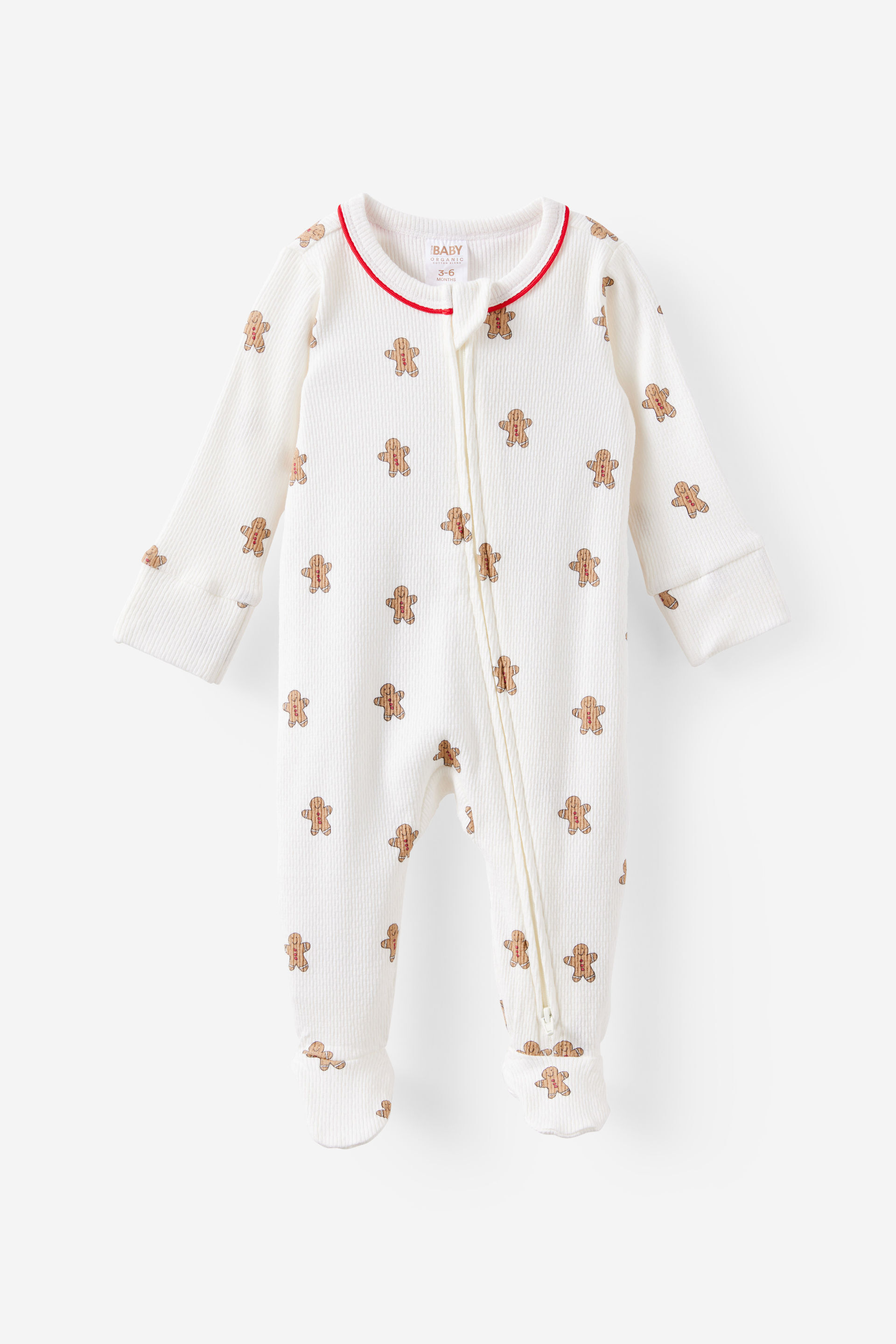 Organic Pointelle Zip All In One Romper